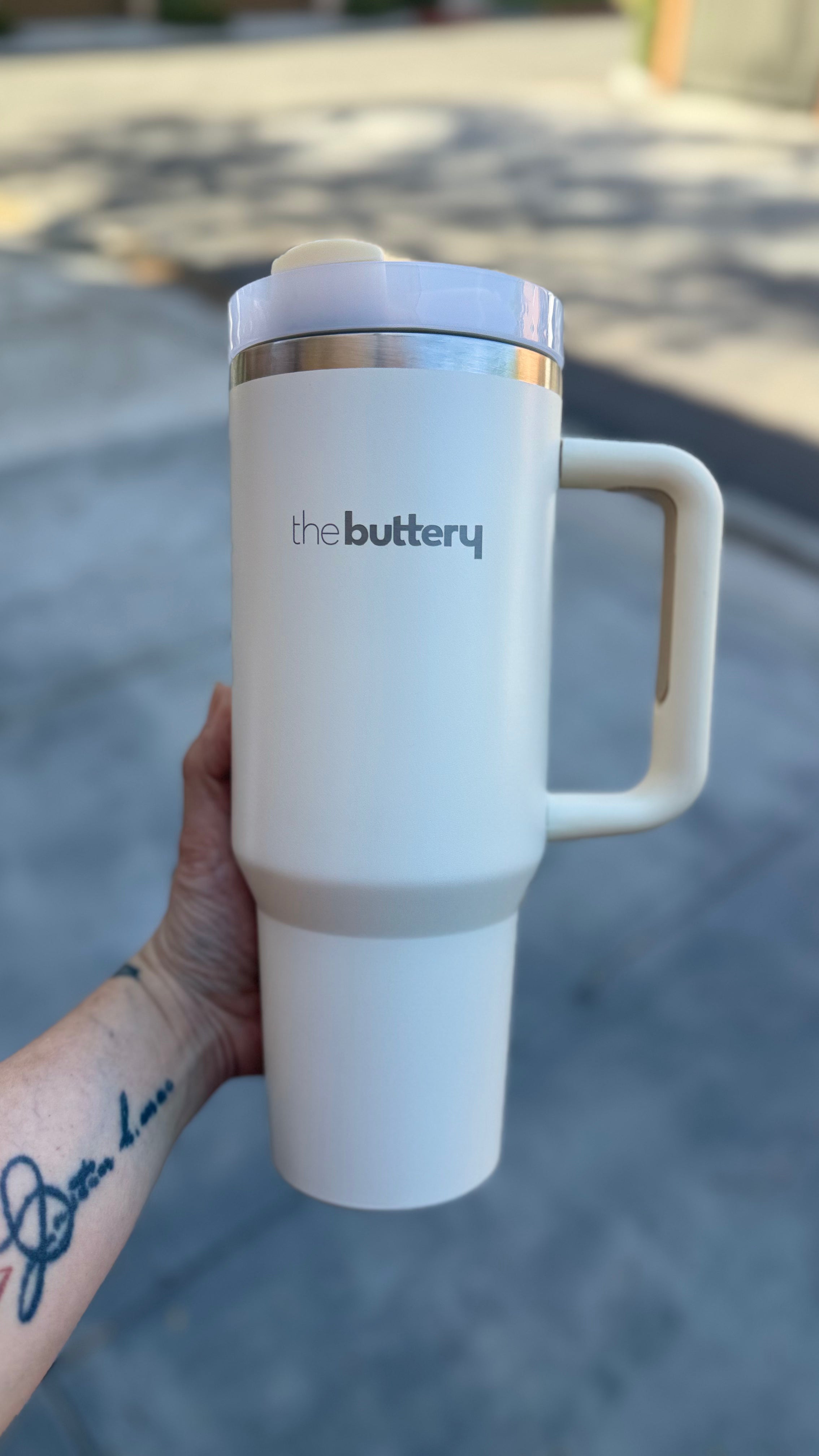 40 oz Beige Tumbler
