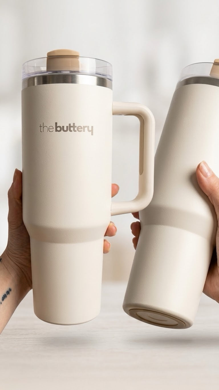 40 oz Beige Tumbler